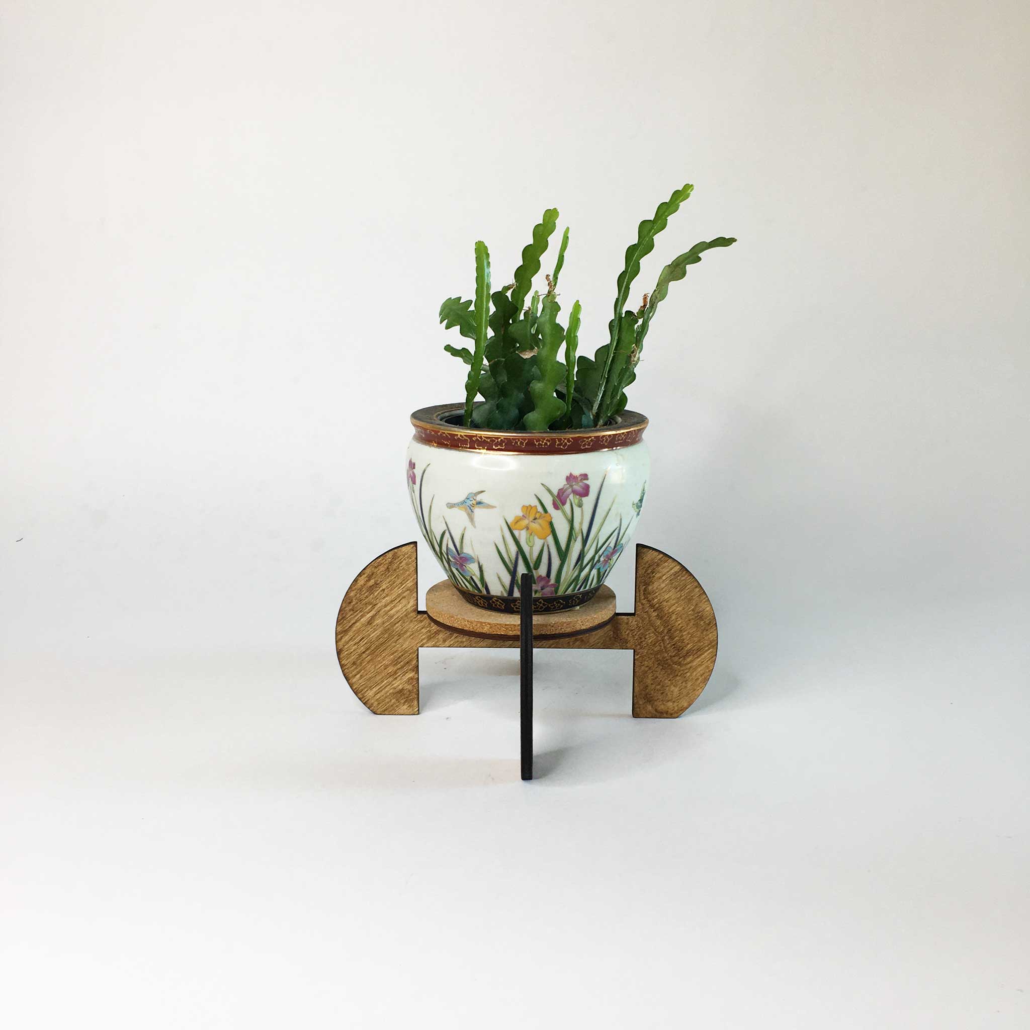half circle pot plant stand Modular Plant Stand - Half Moon
