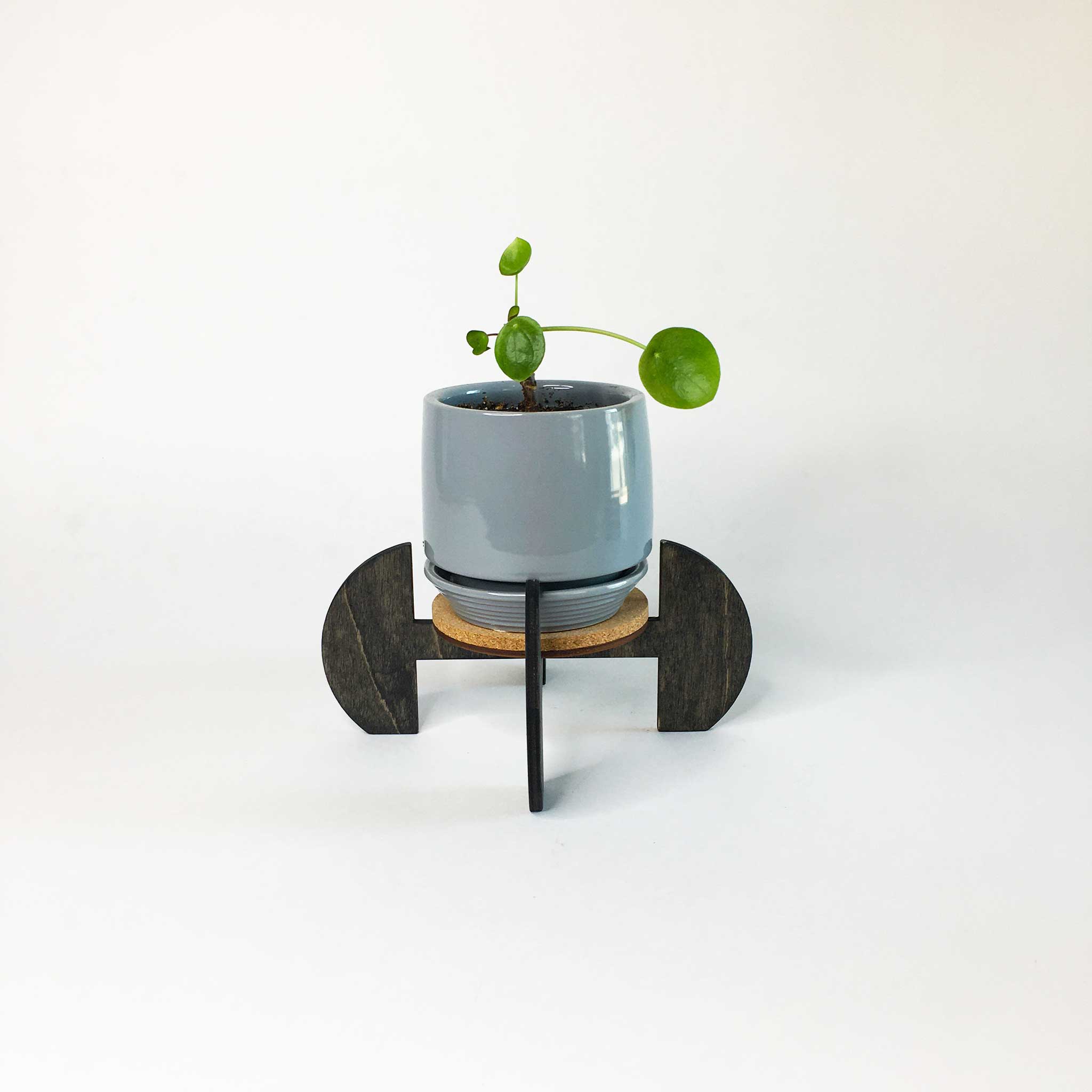 half circle pot plant stand Modular Plant Stand - Half Moon
