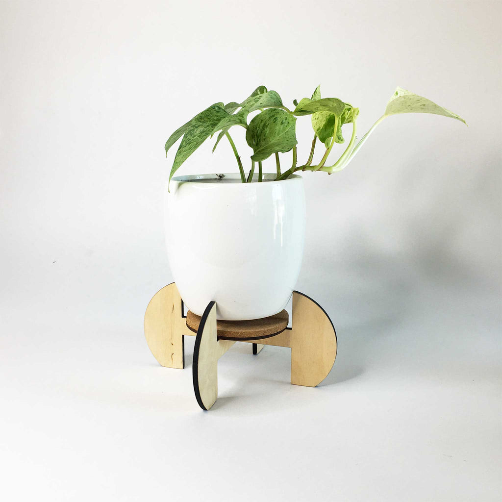 half moon plant pot Modular Plant Stand - Half Moon